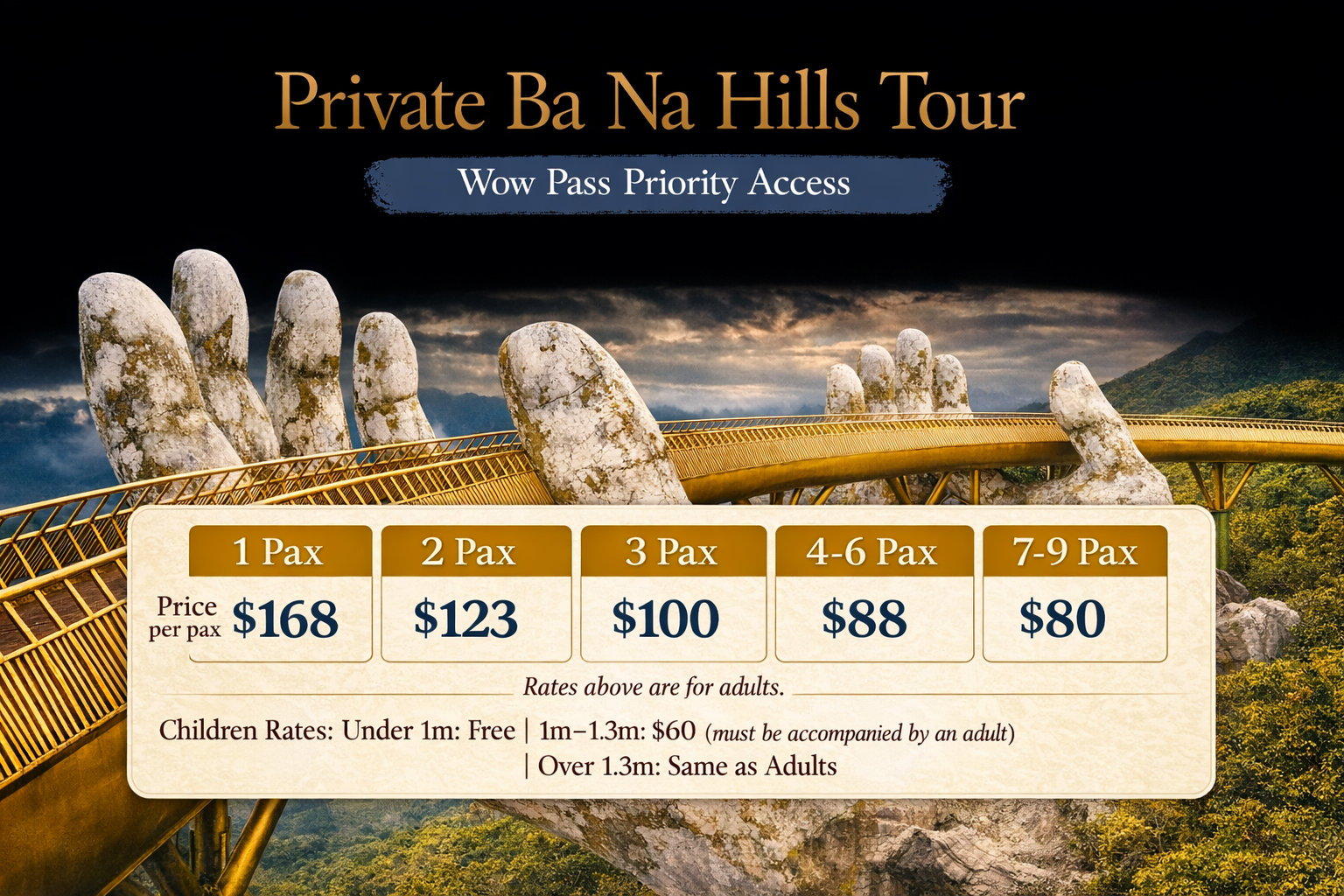 Ba Na Hills Private Tour Pricing